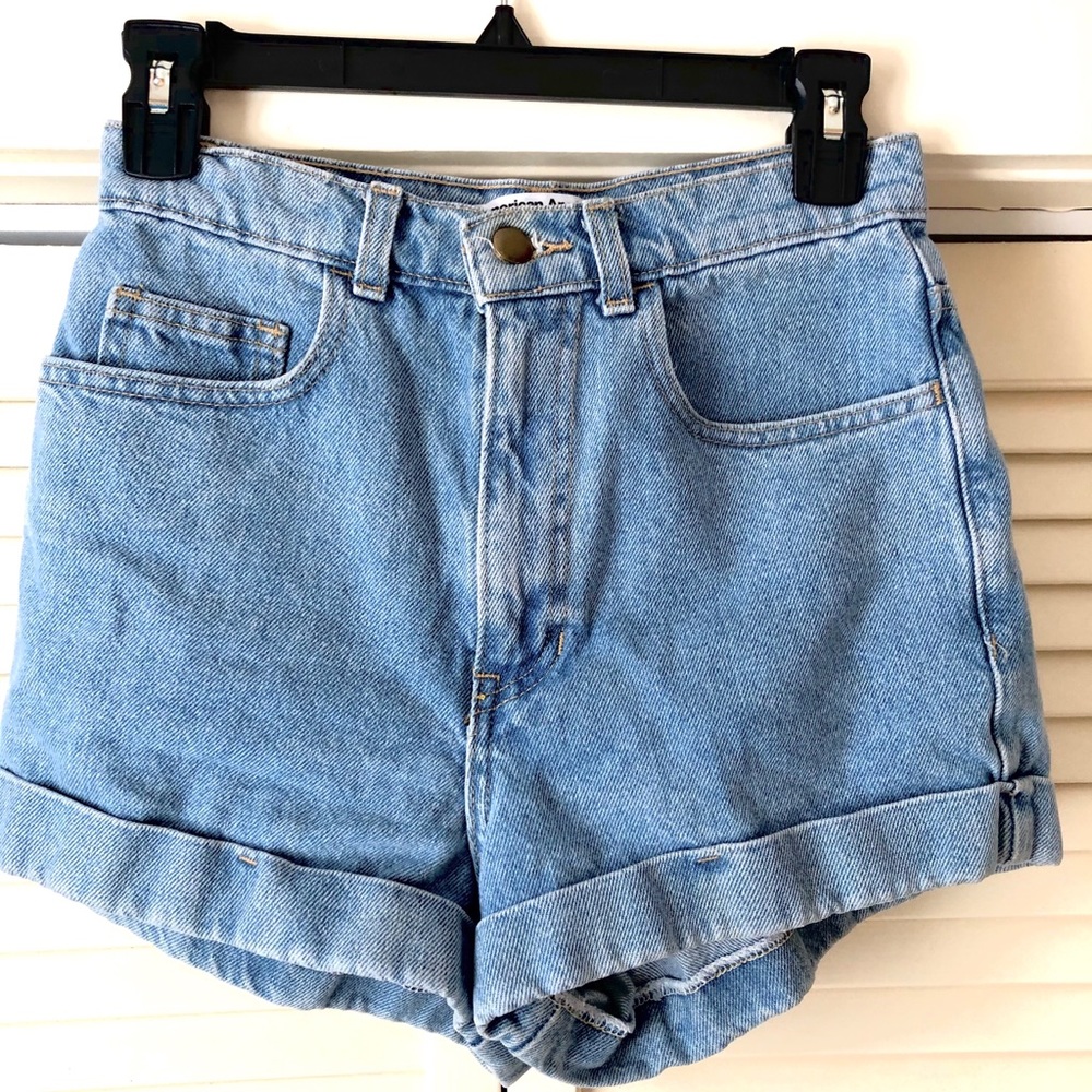 American Apparel High Waisted Lightwash Denim